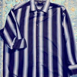 🆕ELLIOTT Striped Men’s Dress Shirt, Size 2XL